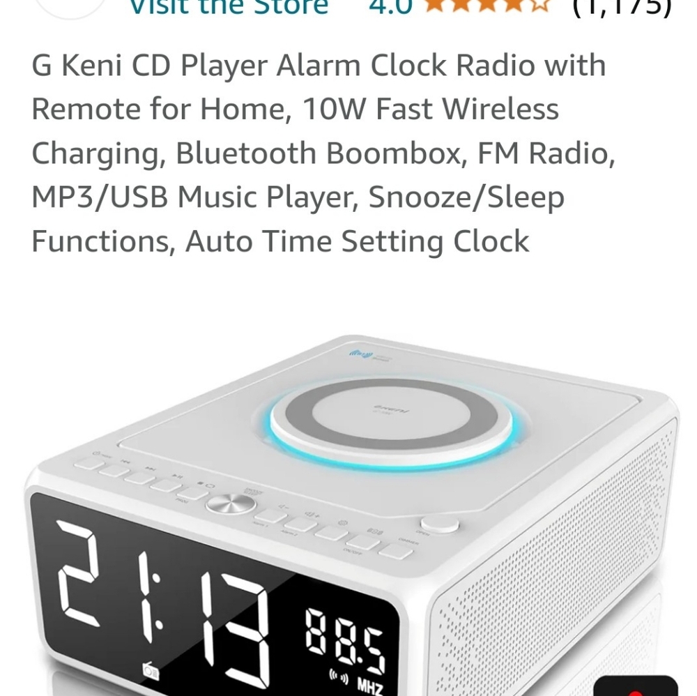 Cd/MP3/USB Boombox Radio